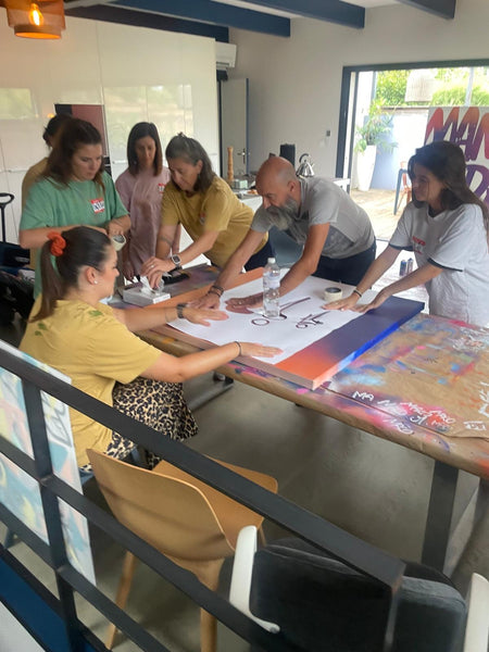 Un TEAM BUILDING graffiti 🖼️