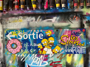 LES SIMPSON DANS LE METRO