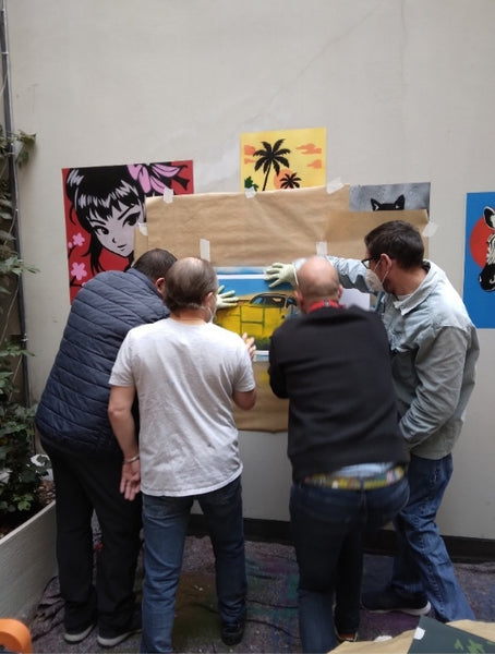FRESQUE AU CREDIT AGRICOLE 🖼️